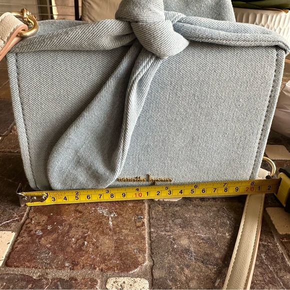 Nanette Lepore Laiela Vintage Light Denim Bow Crossbody Purse with Bracelets NWT - Picture 9 of 16